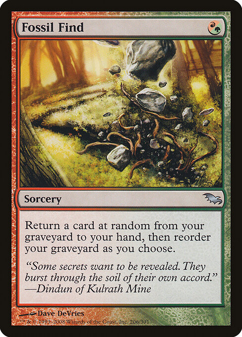 Shadowmoor - 206 - Fossil Find - Uncommon - Foil