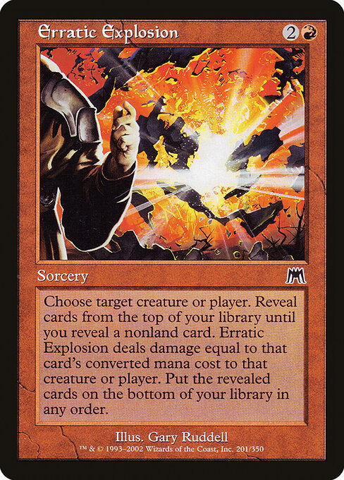 Onslaught - 201 - Erratic Explosion - Common - Foil