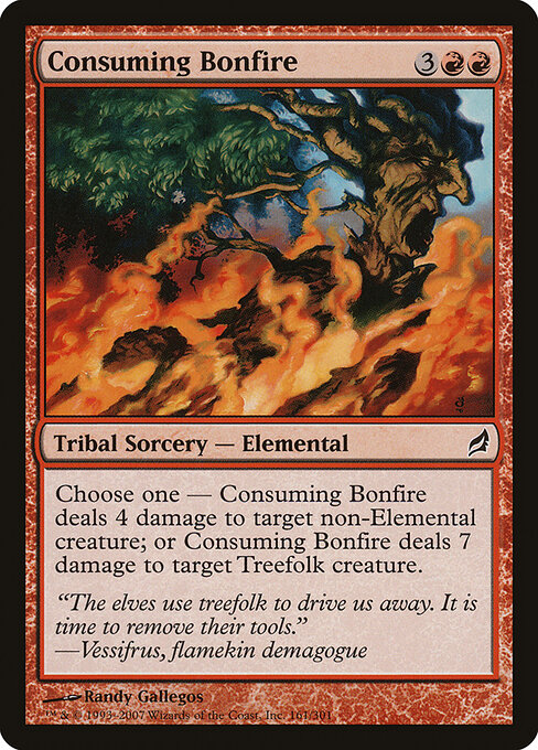 Lorwyn - 161 - Consuming Bonfire - Common - Foil