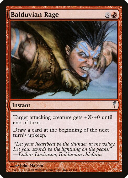 Coldsnap - 76 - Balduvian Rage - Uncommon - Foil