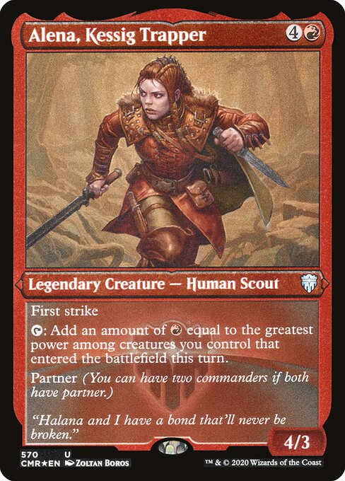Commander Legends - 570 - Alena, Kessig Trapper - Uncommon - Etched Foil