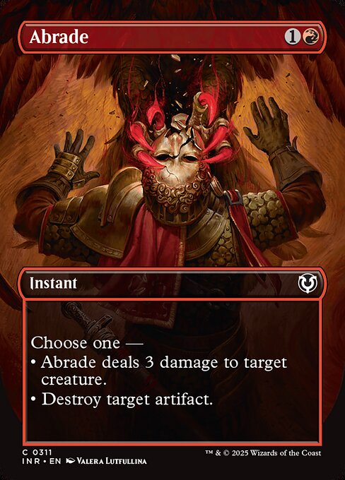 Innistrad Remastered - 311 - Abrade - Common - Borderless Foil