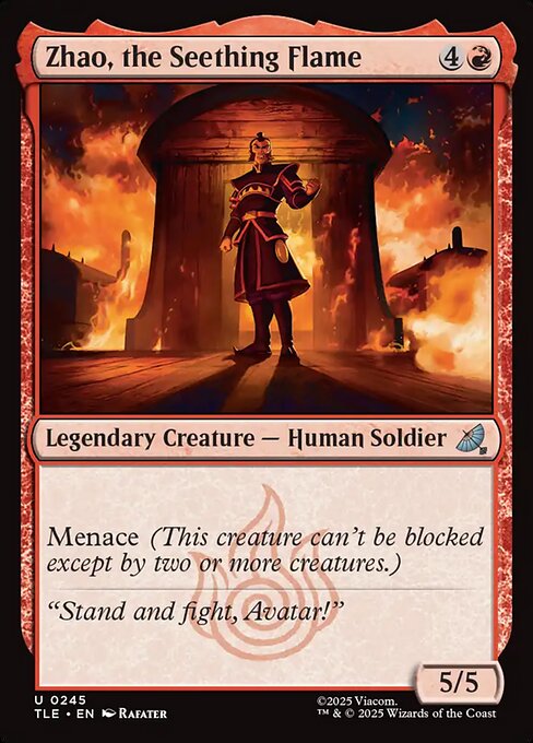 Avatar: The Last Airbender Eternal - 245 - Zhao, the Seething Flame - Uncommon - Foil