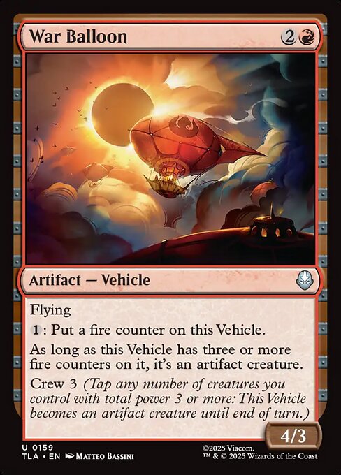 Avatar: The Last Airbender - 159 - War Balloon - Uncommon - Foil