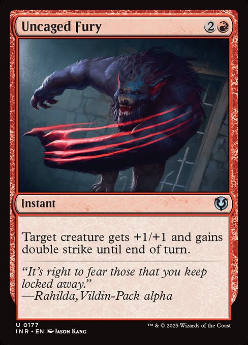Innistrad Remastered - 177 - Uncaged Fury - Uncommon - Foil