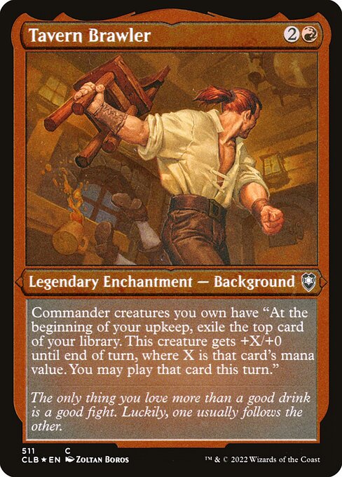 Commander Legends: Battle for Baldur's Gate - 511 - Tavern Brawler - Common - Etched Foil