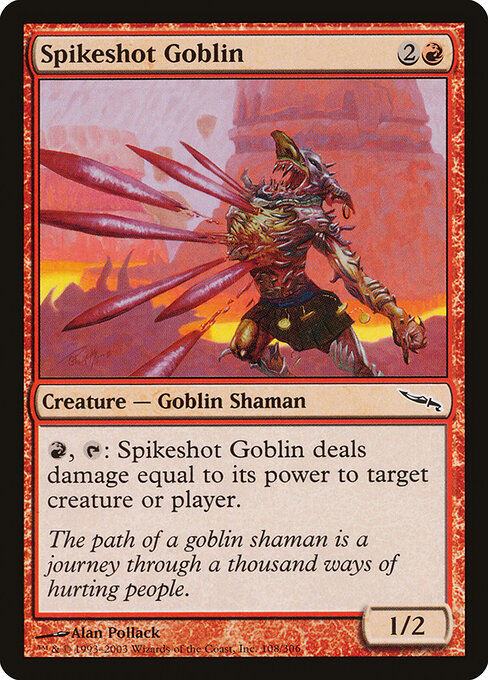 Mirrodin - 108 - Spikeshot Goblin - Common - Foil