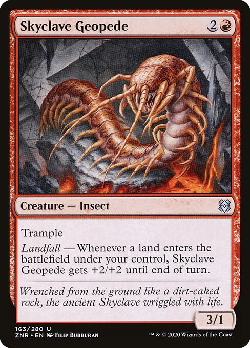 Zendikar Rising - 163 - Skyclave Geopede - Uncommon - Foil