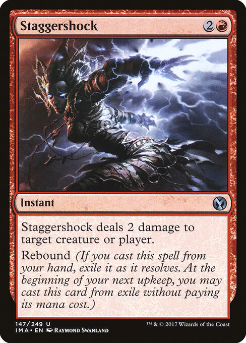 Iconic Masters - 147 - Staggershock - Uncommon - Foil