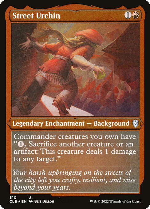 Commander Legends: Battle for Baldur's Gate - 510 - Street Urchin - Uncommon - Etched Foil