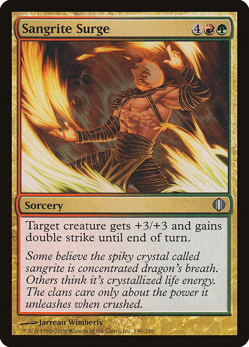 Shards of Alara - 190 - Sangrite Surge - Uncommon - Foil