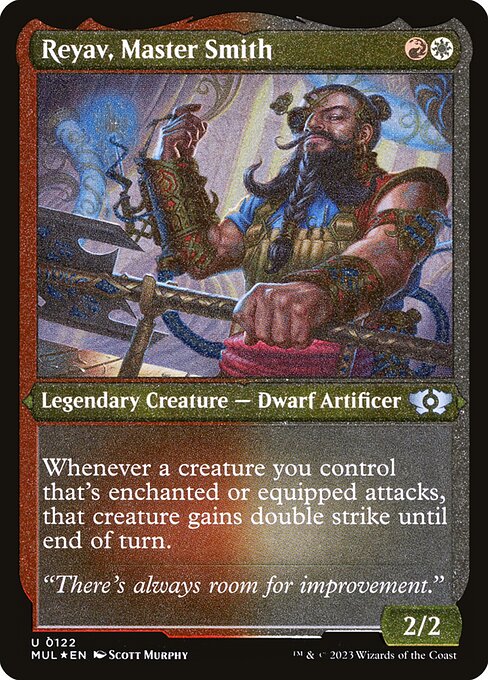 Multiverse Legends - 122 - Reyav, Master Smith - Uncommon - Etched Foil