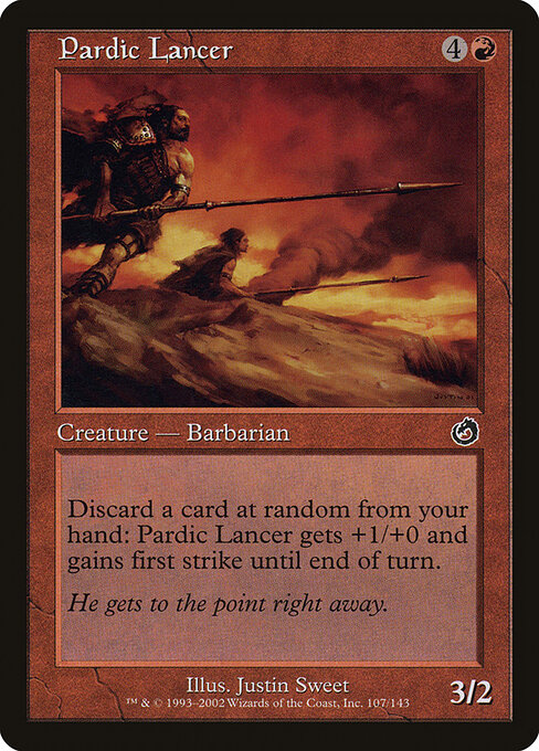 Torment - 107 - Pardic Lancer - Common - Foil