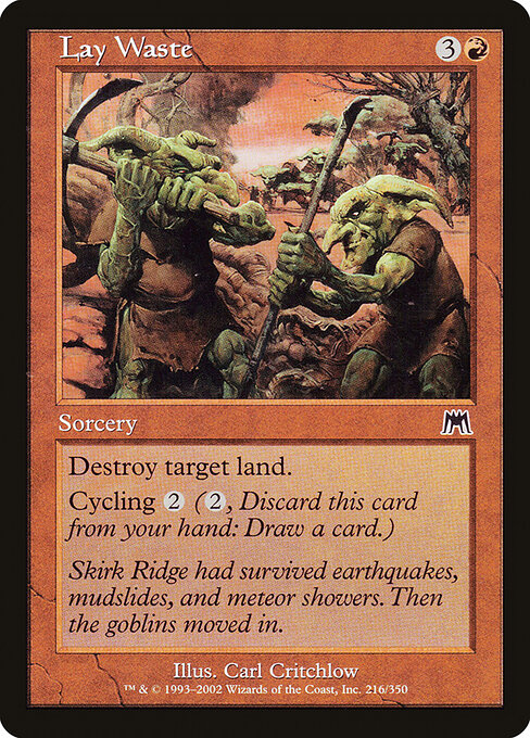 Onslaught - 216 - Lay Waste - Common - Foil