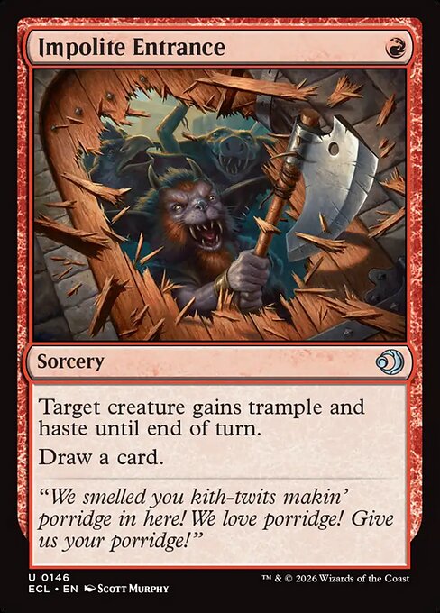 Lorwyn Eclipsed - 146 - Impolite Entrance - Uncommon - Foil