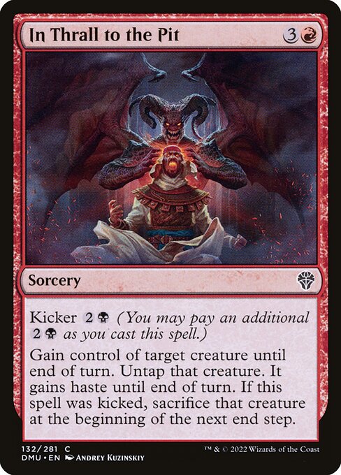 Dominaria United - 132 - In Thrall to the Pit - Common - Foil