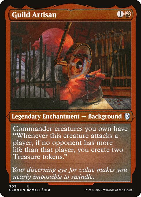 Commander Legends: Battle for Baldur's Gate - 505 - Guild Artisan - Uncommon - Etched Foil
