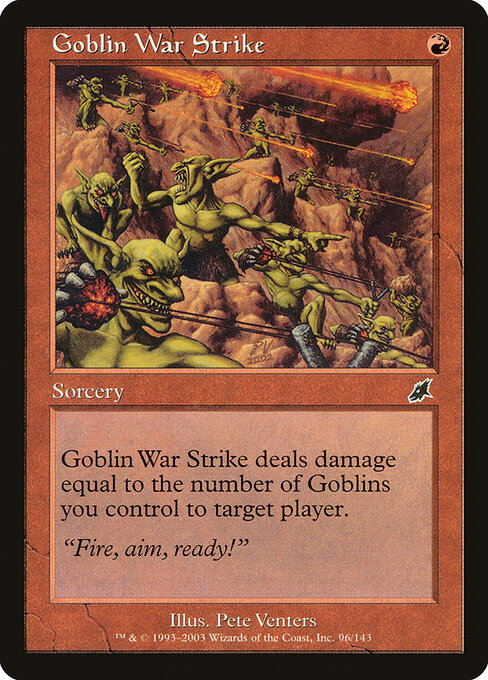 Scourge - 96 - Goblin War Strike - Common - Foil