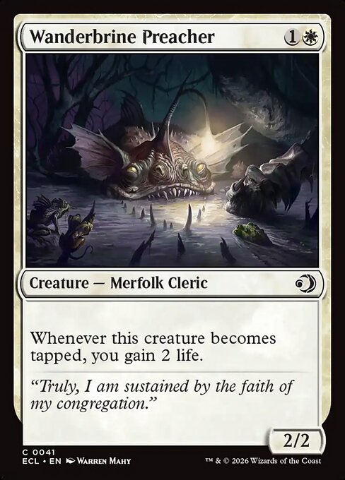 Lorwyn Eclipsed - 41 - Wanderbrine Preacher - Common - Foil