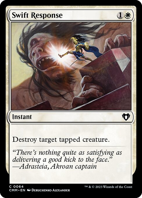 Commander Masters - 64 - Swift Response - Common - Foil