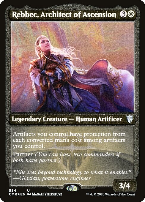 Commander Legends - 554 - Rebbec, Architect of Ascension - Uncommon - Etched Foil