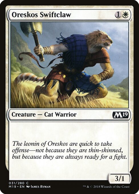 Core Set 2019 - 31 - Oreskos Swiftclaw - Common - Foil