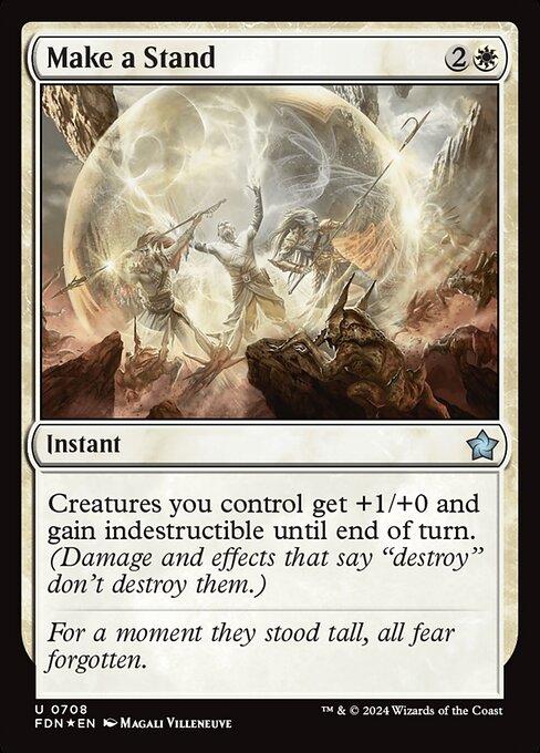 Foundations - 708 - Make a Stand - Uncommon - Foil