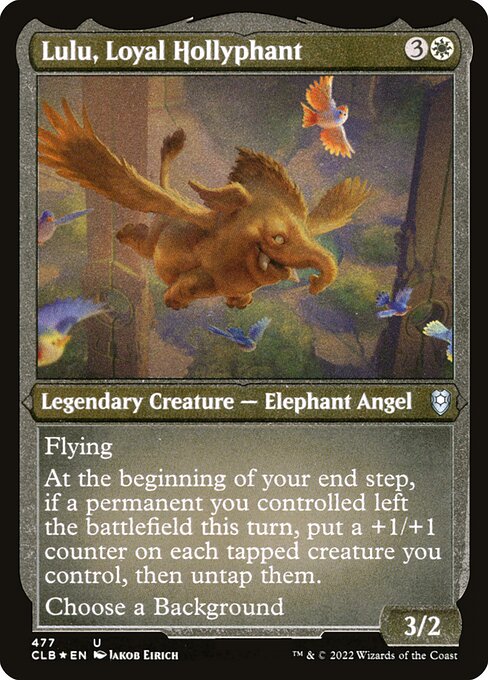 Commander Legends: Battle for Baldur's Gate - 477 - Lulu, Loyal Hollyphant - Uncommon - Etched Foil