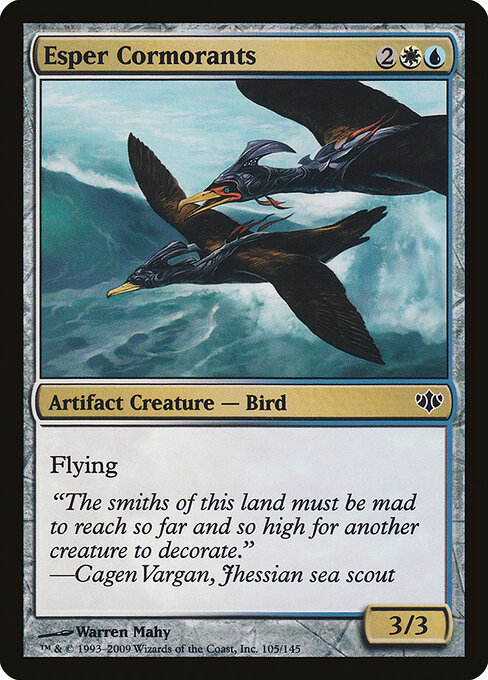 Conflux - 105 - Esper Cormorants - Common - Foil