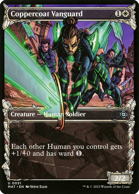 March of the Machine: The Aftermath - 51 - Coppercoat Vanguard - Uncommon - Showcase Foil