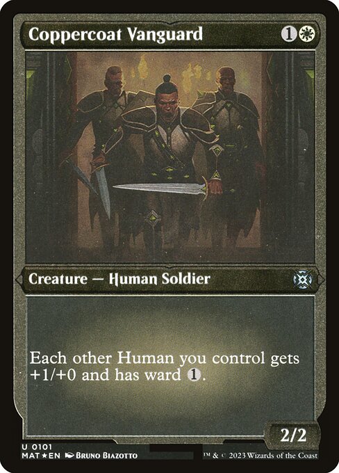 March of the Machine: The Aftermath - 101 - Coppercoat Vanguard - Uncommon - Etched Foil