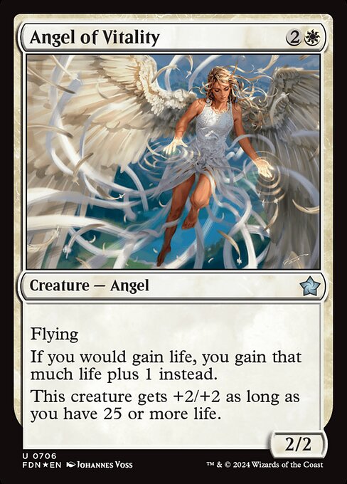 Foundations - 706 - Angel of Vitality - Uncommon - Foil