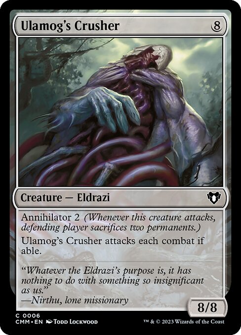 Commander Masters - 6 - Ulamog's Crusher - Common - Foil