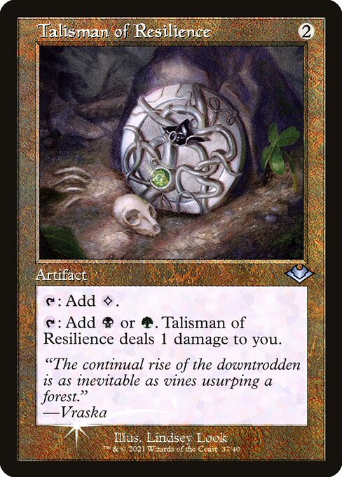 Modern Horizons 1 Timeshifts - 37 - Talisman of Resilience - Uncommon - Foil
