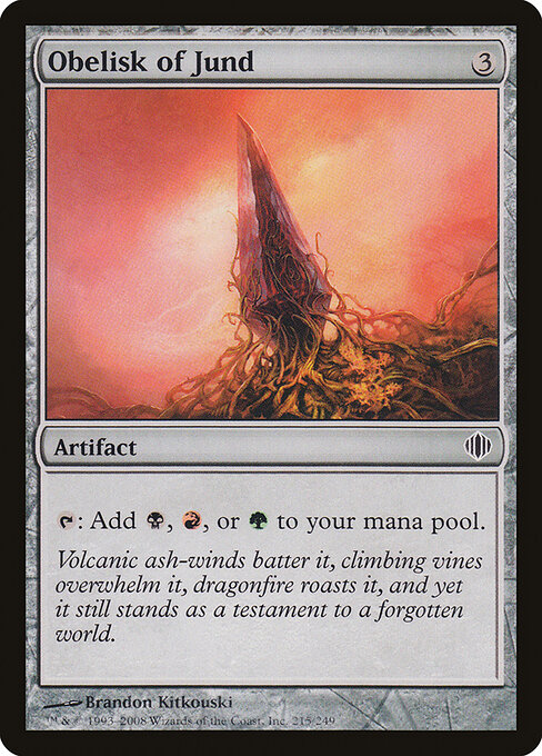 Shards of Alara - 215 - Obelisk of Jund - Common - Foil