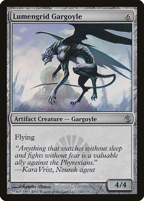 Mirrodin Besieged - 112 - Lumengrid Gargoyle - Uncommon - Foil