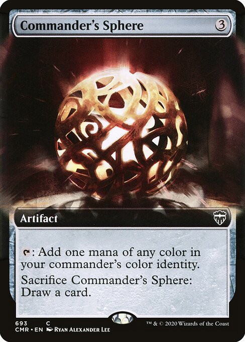 Commander Legends - 693 - Commander's Sphere - Common - Extended Art Foil
