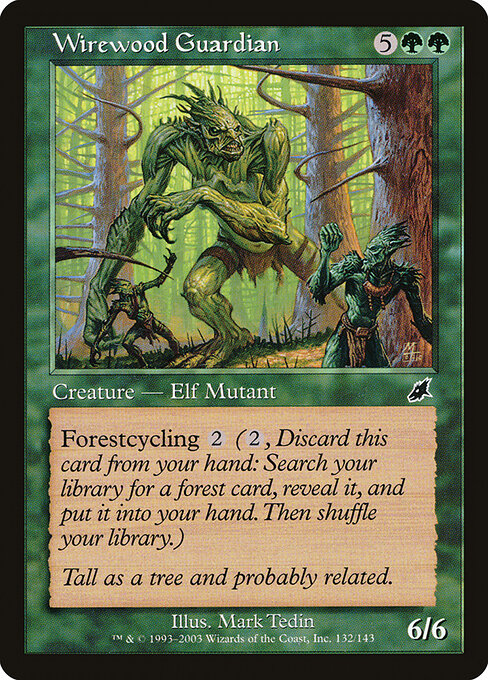 Scourge - 132 - Wirewood Guardian - Common - Foil