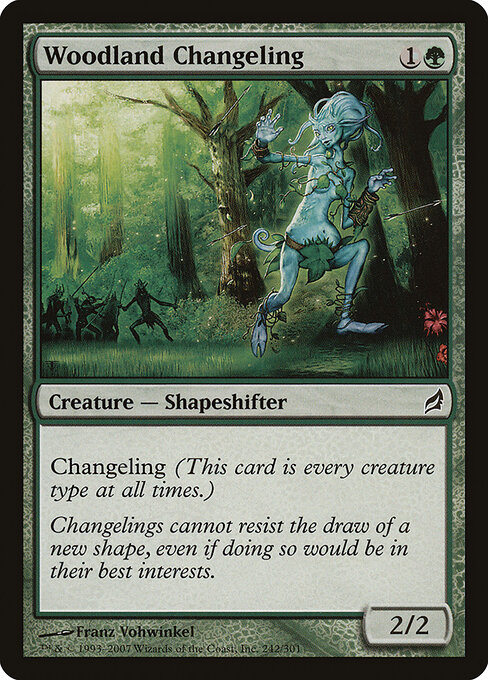 Lorwyn - 242 - Woodland Changeling - Common - Foil