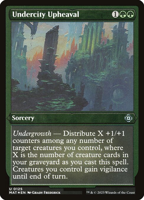 March of the Machine: The Aftermath - 125 - Undercity Upheaval - Uncommon - Etched Foil