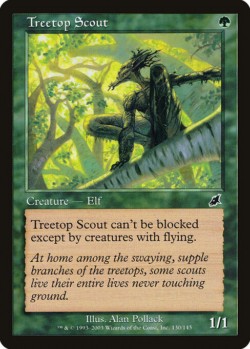 Scourge - 130 - Treetop Scout - Common - Foil