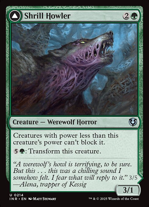 Innistrad Remastered - 214 - Shrill Howler // Howling Chorus - Uncommon - Foil