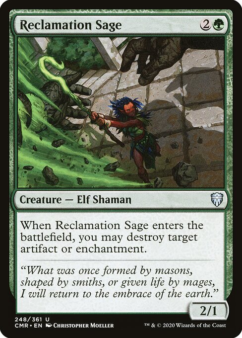 Commander Legends - 248 - Reclamation Sage - Uncommon - Foil