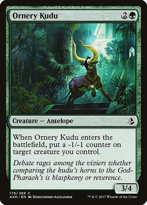 Amonkhet - 178 - Ornery Kudu - Common - Foil