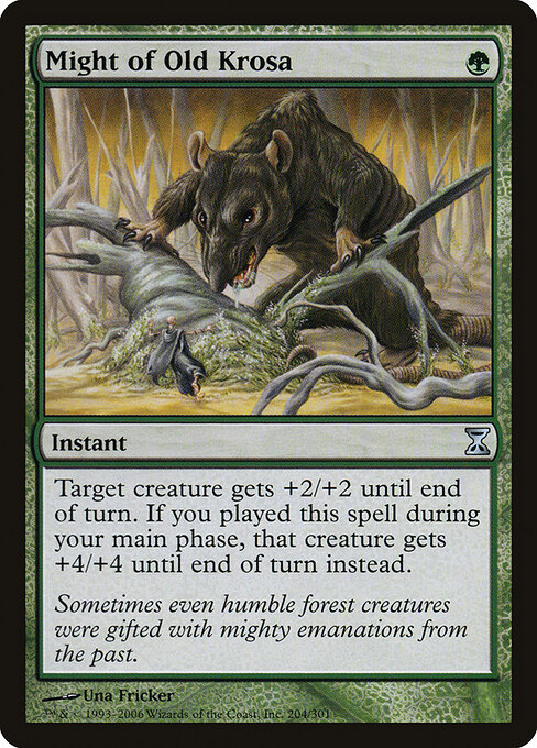 Time Spiral - 204 - Might of Old Krosa - Uncommon - Foil