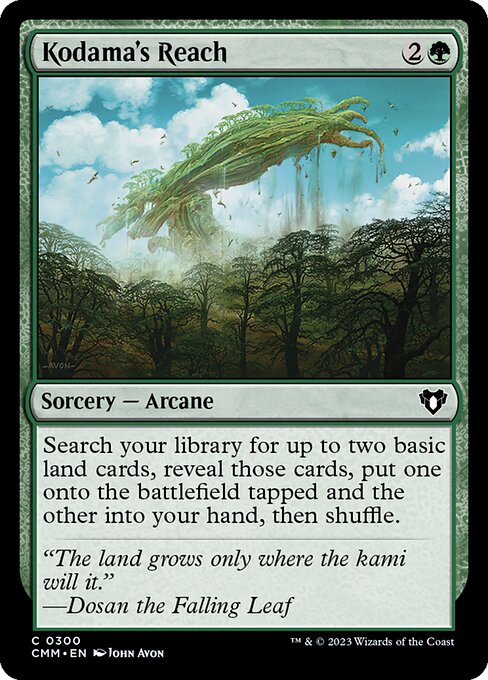 Commander Masters - 300 - Kodama's Reach - Common - Foil