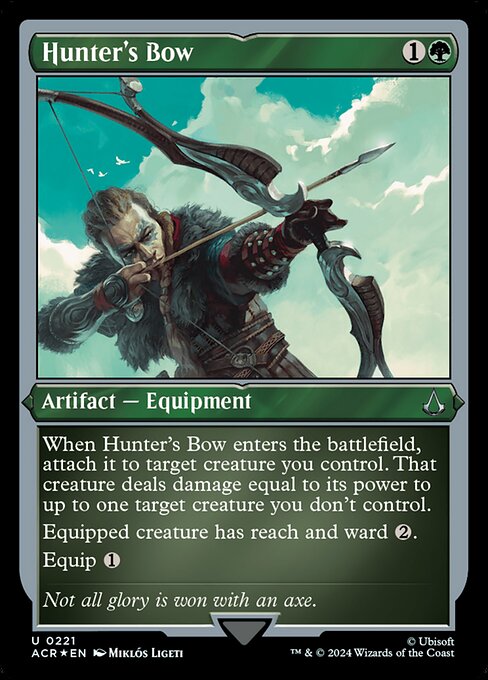 Assassin's Creed - 221 - Hunter's Bow - Uncommon - Etched Foil