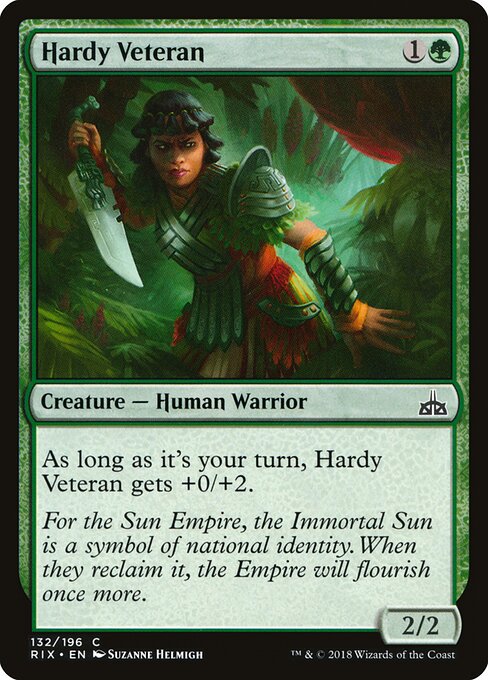 Rivals of Ixalan - 132 - Hardy Veteran - Common - Foil