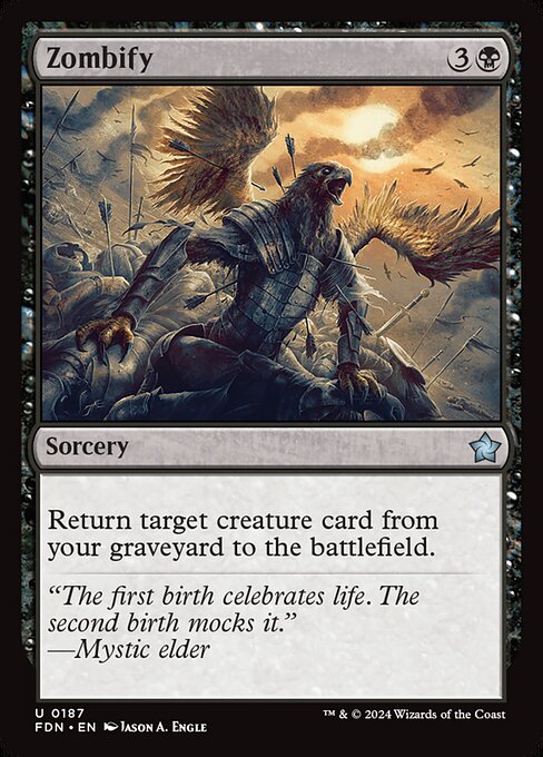 Foundations - 187 - Zombify - Uncommon - Foil