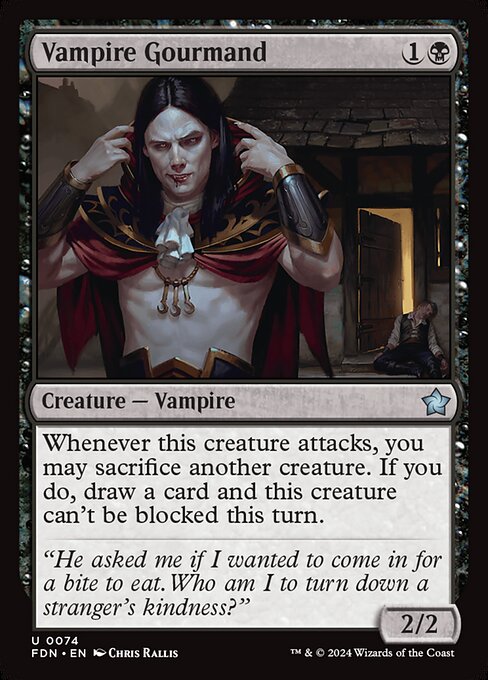Foundations - 74 - Vampire Gourmand - Uncommon - Foil